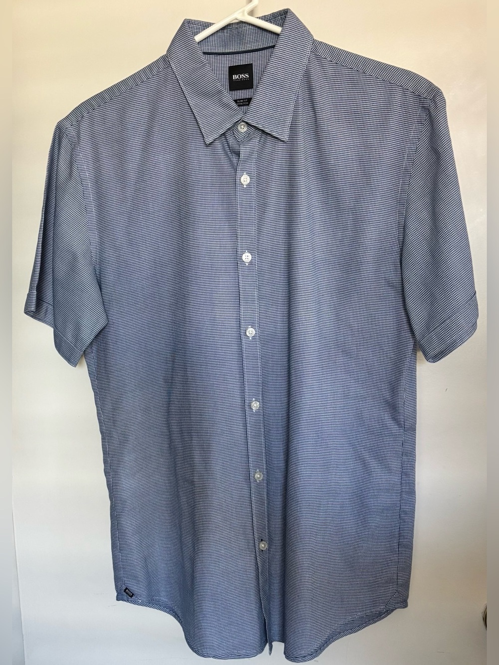 Hugo Boss Mens Slim Fit Button Down Shirt Large